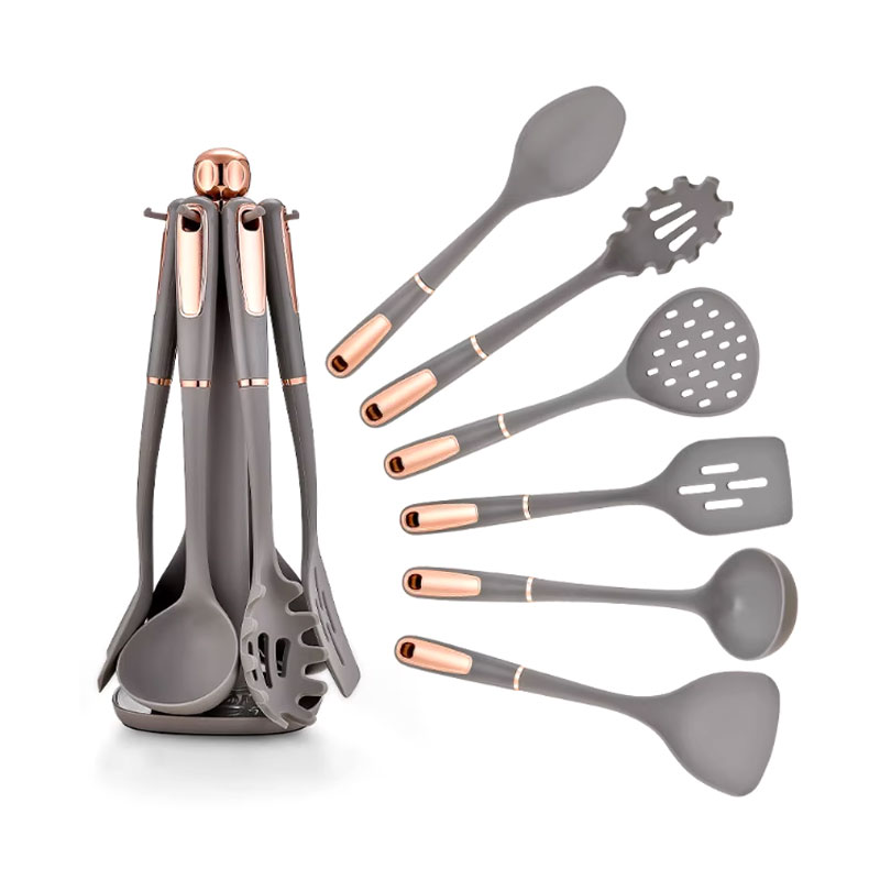¿Qué es un kit básico de utensilios de cocina de silicona con mango de PP?